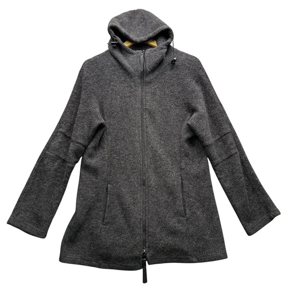 co-op mfg co Jackets & Blazers - Co-op MFG Co Hooded Sweater Jacket Men's L Charcoal Heather Knit Full Zip Casual